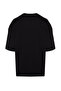 Siyah Oversize/Geniş Kesim Kısa Kol Manzara Nakışlı %100 T-Shirt TMNSS23TS00243 - 8