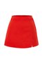 Red Slit Denim Short Skirt Twoss23Sr00091 - 13