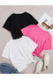 Children's Printed Set of 3 Cotton Oversize T-shirt - 2
