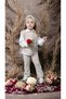 Girl's 3-Piece Knitwear Set with Hair Band, Trousers, Open Sides and Tie Detail, Openwork Knitted Sweaters - 4