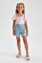Girl's Carmen Collar Short Sleeve Blouse X7622a622hs - 3