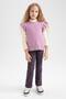 Girl's Flare Leg Sweatpants Y8802a622wn - 3