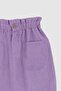 Girl's Paperbag Velvet Skirt - 7