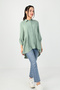 Women's Large Size Frill Detailed Shirt 1720-24 - 6
