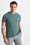 Slim Fit Crew Neck Short Sleeve T-Shirt M6608az23sp - 3