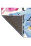 Pink Blue Themed Floral Flower Patterned Modern Decorative Carpet 3508 - 5