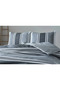 Easy Cotton Duvet Cover Set Listra Double - Gray - 2