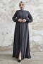 Medina Silk Mevlana Ferace - Anthracite - 4