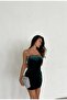 Women's Green Velvet Rope Strap Mini Dress - 3