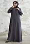 Ferace with Stone Robe Detail - Anthracite