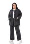 Large Size Black Trousers with Tassels and Sequins Detail and Pockets - 4