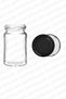 Detox Bottle 100ml Gift Glass Shot Bottle with Metal Lid 100cc Candle Jar Ornamental Glass Bottle 15 Pieces - 7