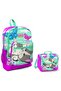 Pink Cute Cat And Butterfly Primary School Bag And Lunch Set