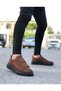 Tugerdi Thick High Sole Double Tape Tan Black Men's Sports Shoes Tge230457 - 2