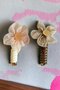 Mixed Color 2-Piece Stone Detailed Spring Spiral Buckle - 3
