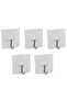 Self Adhesive Transparent Hanger Metal Hook Hanger 12 Pieces