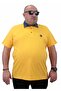 Plus Size Polo Denim Collar T-Shirt 23420 YELLOW