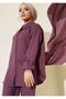 women's buttoned linen double suit - 2