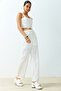 Ecru Embroidery Straight Cut Woven Trousers TWOSS24PL00090 - 2