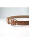 3-Piece Round Buckle Women's Trouser Belt, Coat Belt, Dress Belt, Shirt Belt - 7