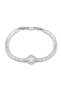 Model Steel Luxury Zircon Stone Elegant Waterway Bracelet Silver Color - 2
