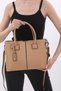 Skin Colored New Season Women's Bag Can Be Used in Hands and with Shoulder Strap