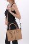 Skin Colored New Season Women's Bag Can Be Used in Hands and with Shoulder Strap - 4