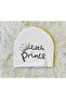Prince Printed Blue-Green-White 3-Piece Baby Boy Combed Cotton Hat Beret - 2