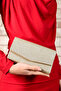 Women's Gold Glitter Sand Mini Box Shoulder Evening Bag - 3