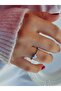 Modern Adjustable Ring with Stone Detail (Special Gift for Mother's Day) - 2
