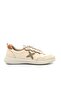2216112Y Women's Genuine Leather Laced Atom Casual Shoes