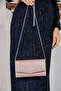 Women's Pink Glitter Sand Mini Box Shoulder Evening Bag - 4