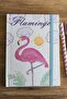 Flamingo Patterned Unlined Dotted Notebook