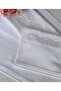Set of 2 Etamin Stitched Towels (30X50-50X90 cm) - White - 2