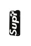 غلاف هاتف سيليكون أسود اللون لهاتف iPhone 15 بتصميم SUP - 2