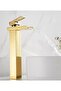 Matte Gold Cornered Gold Shade Sink - Basin Model with Faucet - 3