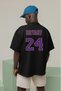 Kobe Bryant Los Angeles Lakers Printed Black Oversize Unisex T-shirt