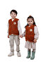 Embroidered Plush Fleece Baby Kids Vest Wellsoft Vest - 4