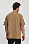 Men's Oversized Fit Thick Fabric Textured Crew Neck T-shirt - 8