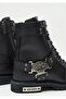 Charles Men's Black Leather Boots - 6