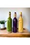 Handmade Decorative Vase Candlestick Wine Bottles Set of 3 - 4