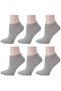 6 Pairs of Combed Cotton Seamless Women's Booties Socks