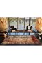 Beige Tone Multicolor Abstract Ethnic Patterned Modern Decorative Carpet 3526 - 4