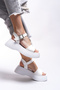 Alloshara Women's Sandals0012801 White Skin - 3