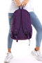 Purple Crinkle Schoolbag, Backpack, Junior High School Bag, Bag Component of 2 Compartments with Laptop Detail - 5