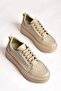 P274117509 Beige High-Sole Women's Sneakers - 5