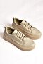 P274117509 Beige High-Sole Women's Sneakers - 8