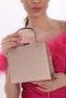 Powder Color Fabric Material Women's Evening Dress Clutch Portfolio Bag - 5