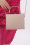Powder Color Fabric Material Women's Evening Dress Clutch Portfolio Bag - 3