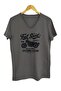 Men's Smoked Printed V-Neck T-shirt - 2